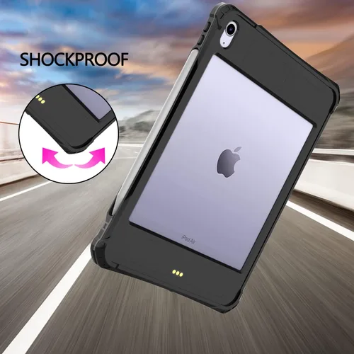Miniatura 2 de Funda impermeable compatible con iPad Air de 11 pulgadas (M2)/5ª/4ª generación de 10.9 pulgadas, funda protectora de cuerpo completo con protector