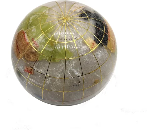 Miniatura 2 de Unique Art - Papel de globo de 3 pulgadas con diseño de perlas y piedras preciosas