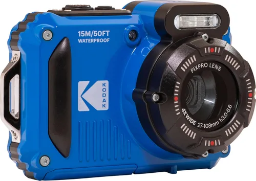 Miniatura 4 de Kodak PIXPRO WPZ2 - Cámara digital + estuche negro para apuntar y disparar + tarjeta microSDHC de 32 GB (azul)