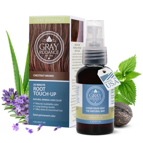 Spray de retoque de raíces de cabello DIY de 20 minutos, cobertura de canas veganas semipermanentes para hombres y mujeres, tinte de color de