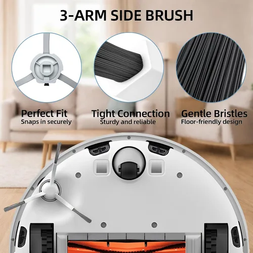 Miniatura 7 de Kit de accesorios D10 Plus de 18 piezas compatibles con DreameBot D10 Plus (RLS3D) / Dreame D10 Plus Robot Aspirador Piezas de Repuesto 2 Cepillos