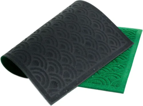 Miniatura 3 de Imports Decor Felpudo rectangular sintético para puerta, 18" x 30", verde