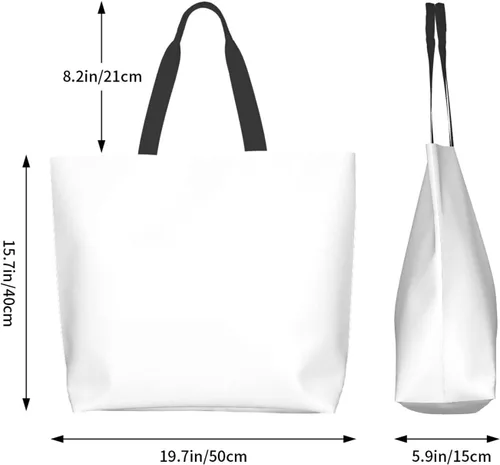 Miniatura 6 de Bolsa de mano personalizada, diseña tu propio texto/foto/logotipo impreso, bolso de hombro personalizado de gran capacidad para hombres/mujeres