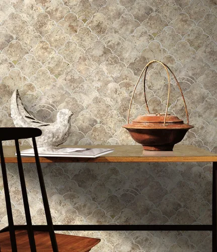 Miniatura 5 de COLAMO 10 piezas de lujo para despegar y pegar, azulejos adhesivos inteligentes de metal dorado mezcla de piedra sintética, pegar en chorro de agua