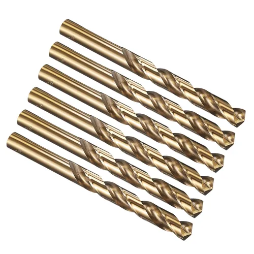 Miniatura 179 de PATIKIL Broca Jobber de 0.039 in, vástago recto M35 cobalto 5% acero de alta velocidad 135° acabado dorado para metal duro de acero inoxidable - 2