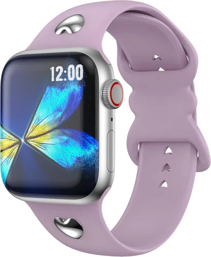Miniatura 11 de Correa compatible con Apple Watch Series 9, 8, 7, 1.61 pulgadas, Series 6, 5, 4, SE de 1.575 pulgadas, Serie 3 de 1.496 pulgadas para mujer