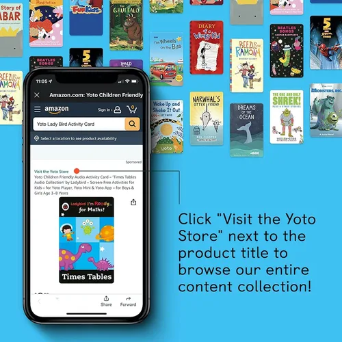 Miniatura 3 de YOTO Disney Pixar Junior Novels: Cars - Tarjeta de audio para niños para usar con reproductor y mini dispositivo de audio todo en 1, escucha