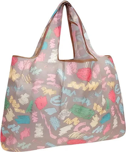 Miniatura 7 de allydrew - Bolsas grandes plegables de nailon reutilizables para comestibles, Conchas marinas Seashells