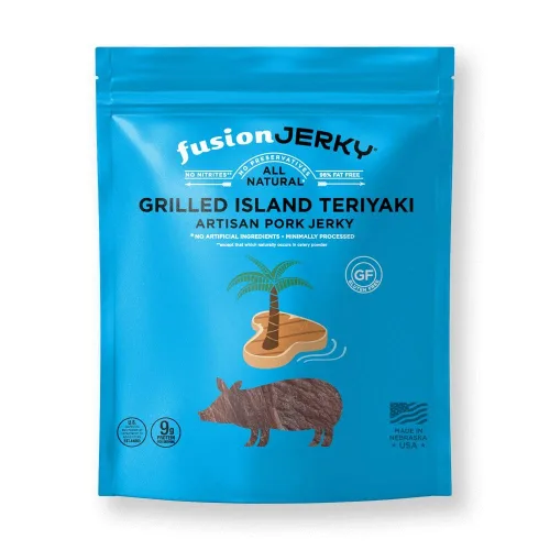 Miniatura 16 de Fusion Jerky - Carne seca artesanal, barbacoa japonesa, 2.5 onzas, todo natural, 0.35 onzas de proteína, carne de origen estadounidense de primera