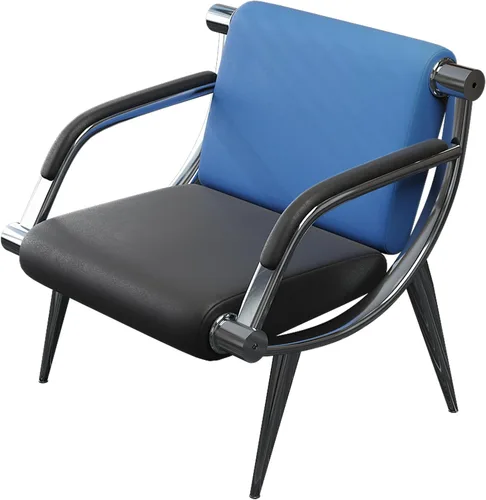 wonline Silla de sala de espera con reposabrazos, muebles de oficina de piel sintética, asientos de invitados de oficina, vestíbulo de conferencias,