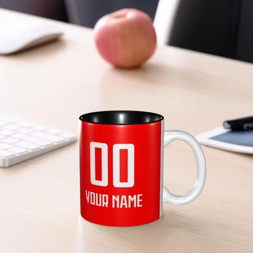 Miniatura 7 de Taza de café personalizada de Canadá diseñada y fabricada en Estados Unidos, taza de fútbol de cerámica personalizada de la Copa Nacional, añade tu