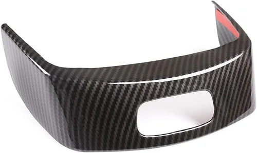 Miniatura 4 de YIWANG ABS cromo coche centro apoyabrazos caja interruptor botón marco adhesivo cubierta lentejuelas para Mercedes Benz Clase A W177 2019 2020 Fibra