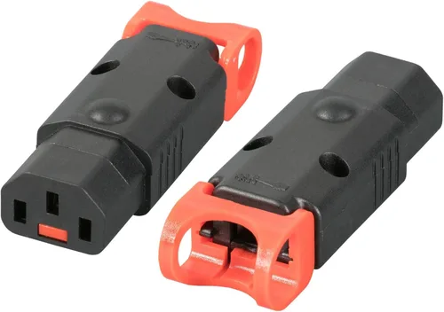 Bloqueo IEC Lock+ PA130100BK Recto Los Primeros Conectores IEC320-C13 del Mundo con Bloqueo y Recableables No Más Desconexiones o Desconexiones