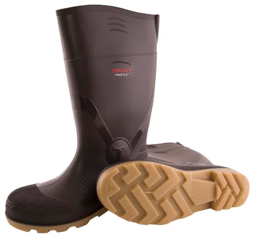 Miniatura 3 de TINGLEY 51154.08 51154 SZ8 Calzado botas, puntera de seguridad de goma, 8, marrón