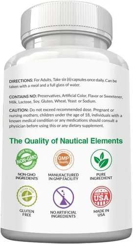 Miniatura 9 de Cápsulas de espirulina de 3000 mg – 40 porciones de cápsulas orgánicas de espirulina – Ricas en proteínas, antioxidantes y vitaminas – 240