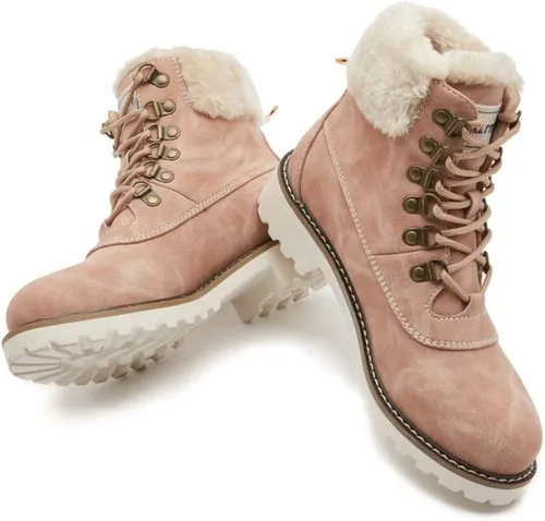 Miniatura 5 de COTTIMO Botas de invierno antideslizante con forro de piel para mujer