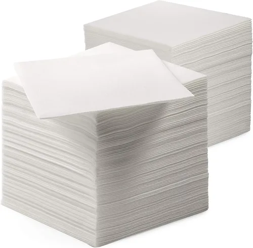 BloominGoods Linen-Feel - Servilletas de almuerzo desechables como tela - Servilletas de almuerzo suaves y absorbentes para cocina, fiestas, bodas,