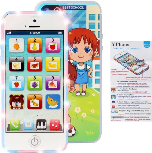 Miniatura 4 de Teléfono IPhone de juguete Durherm recargable por medio del puerto USB.