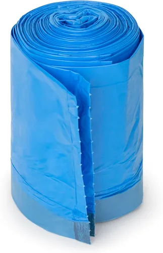 Miniatura 6 de Plasticplace Bolsas de basura de ajuste personalizado, compatibles con simplehuman Code D (100 unidades) con cordón azul tintado de 5.3 galones / 20