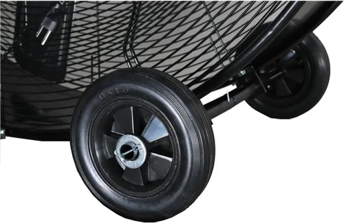 Miniatura 6 de K Tool International 77735 Ventilador de tambor de accionamiento directo de 30 pulgadas con ruedas, alta velocidad, 2 velocidades, protección
