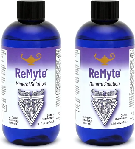 RnA ReSet ReMyte – Solución mineral electrolítica con magnesio, yodo, selenio y zinc, 8.1 onzas líquidas (paquete de 2)