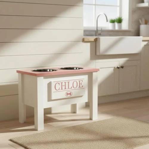 Miniatura 25 de GrooveThis Woodshop Soporte Personalizado de Cuenco Elevado para Perros de Tamaño Grande, Mediano, Pequeño y Extra Pequeño - Cuencos de Acero Negro