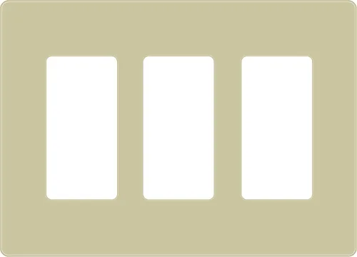 Miniatura 55 de ENERLITES Placas de pared decorativas sin tornillos, cubiertas de tomacorrientes seguras para niños, tamaño de 4 posiciones, 4.68" H x 8.30" L, Negro