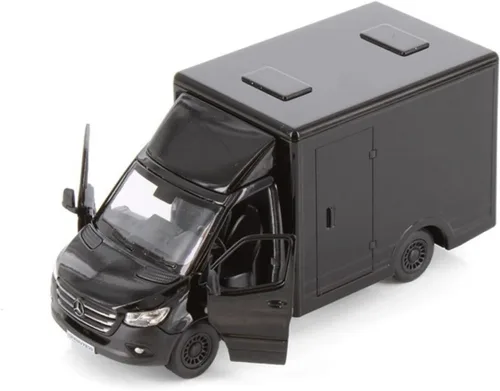 Miniatura 3 de KiNSMART - Mercedes-Benz Sprinter Cargo Van 1:48 O Escala 5" Modelo de Metal Fundido a Presión Furgoneta de juguete, acción de tracción (4 juegos)