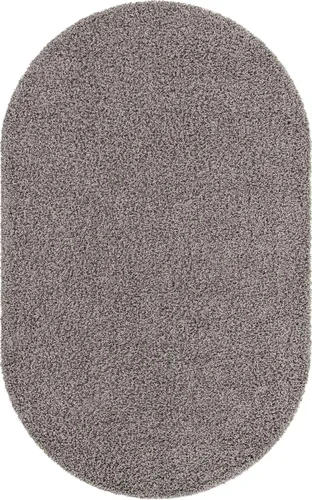 Miniatura 9 de Unique Loom Solid Shag Collection Alfombra de Área (5' 1" x 8' Ovalada, Gris Nube)
