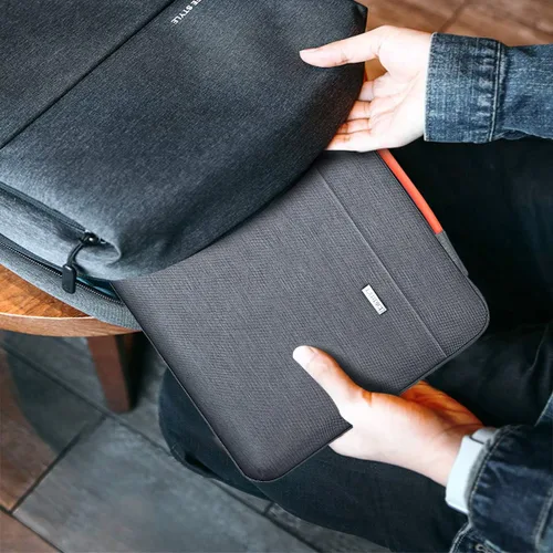 Miniatura 7 de LANDICI Funda para Laptop de 360° de 14 15 Pulgadas Compatible con MacBook Air 15 M2/M3/M4 2022-2025, MacBook Pro 15, Hp Chromebook 14, Bolsa Gris