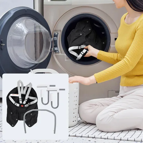 Miniatura 5 de MTWML Silla alta de gancho con bandeja, silla alta portátil para bebé que se fija a la mesa, asiento de mesa rápido con clip para bebés y niños