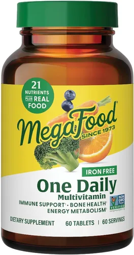 Miniatura 9 de MegaFood One Daily Multivitamínico sin hierro - Multivitamínico para mujeres y hombres - con comida real - Suplemento de apoyo inmunológico - Salud