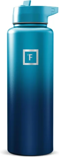 Miniatura 104 de IRON °FLASK Frasco de hidratación para acampar y senderismo con boquilla, botella de agua deportiva de acero inoxidable aislada de boca ancha, Aurora