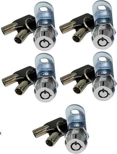 Miniatura 17 de Cerradura de leva tubular con llaves extraíbles, llaves iguales removibles. Cerradura de almacenamiento para compartimento de RV, cerraduras