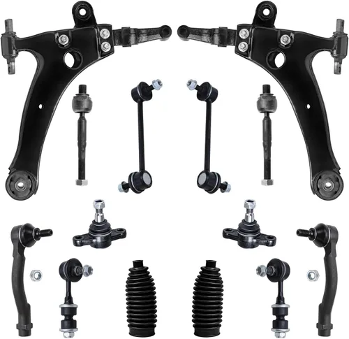 Miniatura 155 de Detroit Axle - Kit de suspensión frontal de 16 piezas para RWD Chrysler 300 Dodge Charger Challenger Magnum 6 brazos de control con rótulas 2