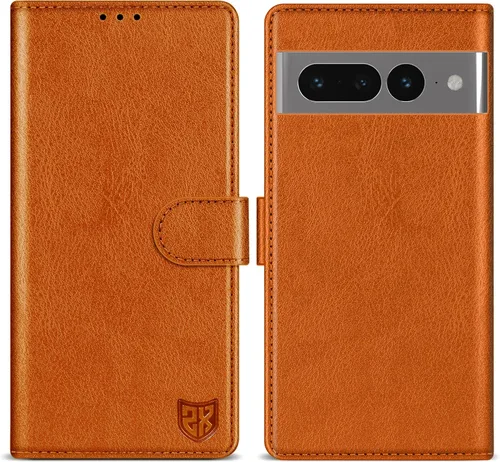 Miniatura 30 de ZZXX Funda tipo cartera para Google Pixel 7 con bloqueo RFID, ranura para tarjetas, función atril, cierre magnético, funda protectora de cuero