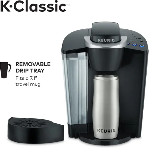 Miniatura 7 de Commercial Chef Microondas para encimera, 1.1 pies cúbicos, White & Keurig K-Classic Coffee Maker K-Cup Pod, porción individual, programable, 6 a 10