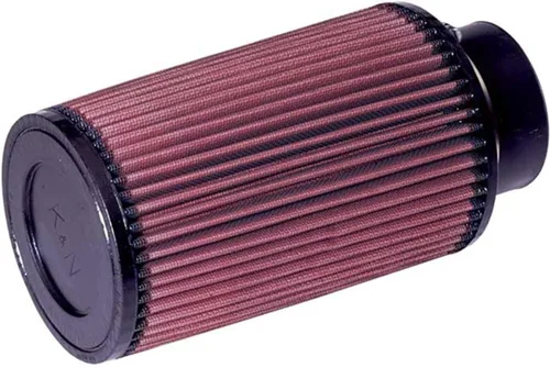 K&N Filtro de aire universal con abrazadera original de alto flujo de por vida: alto rendimiento, premium, lavable: diámetro de brida: 3 pulgadas,