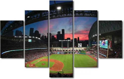 Miniatura 32 de Arte para pared, lienzo para estadio deportivo, arte para pared, diseño de campo de Wrigley en Chicago, pinturas de Chicago, impresiones sobre