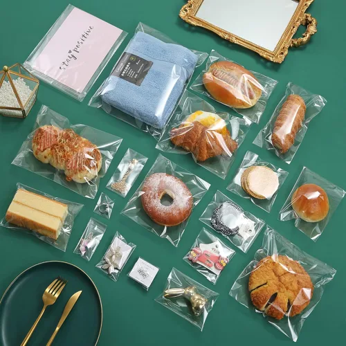 Miniatura 4 de Paquete de 200 bolsas de plástico de celofán de 10 x 13 pulgadas de grosor, transparentes, resellables, autoadhesivas, bolsa de polietileno