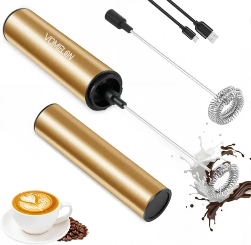 Miniatura 12 de Espumador de leche recargable, espumador de café eléctrico, mezclador de bebidas de mano para café con leche, capuchino, café, huevos, chocolate