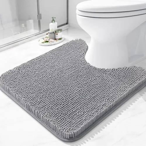 Miniatura 135 de Arotive Alfombras de baño de felpilla extrasuaves y absorbentes, de 24 x 16 pulgadas, lavables a máquina, parte trasera de goma antideslizante