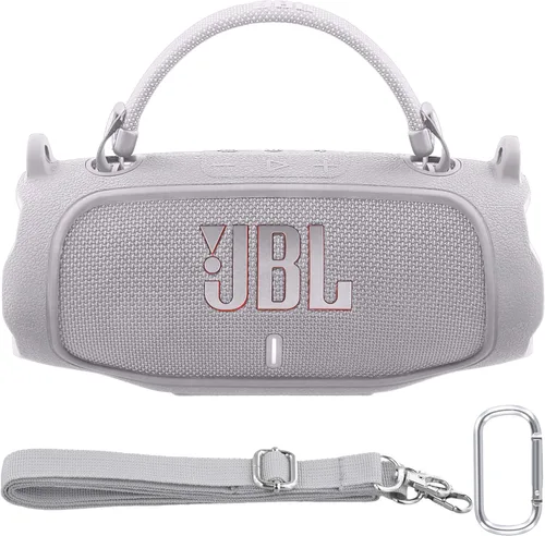 Miniatura 19 de Funda de silicona compatible con JBL Charge 5 Altavoz Bluetooth portátil impermeable (Cubierta de silicona rosa)