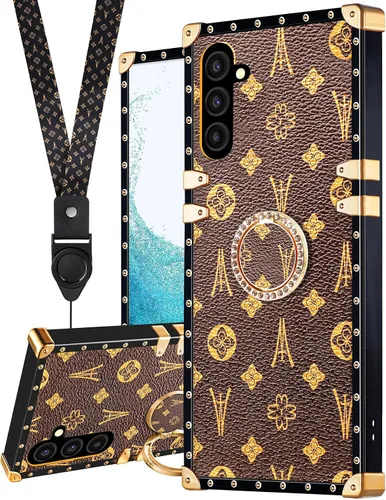 Miniatura 11 de Loheckle Funda para Samsung Galaxy Note 9 para mujer, diseño con soporte de anillo y cordón, elegante funda de lujo de abejas para Samsung Note 9 6.4
