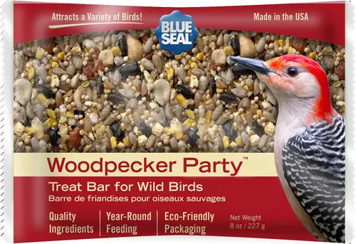 Miniatura 2 de Blue Seal Woodpecker - Barras de golosinas de sebo para aves silvestres, alimento para pájaros carpinteros, cardenales, gorriones y más, 8 onzas