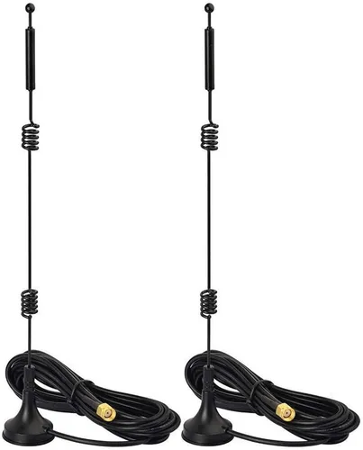 Miniatura 10 de Bingfu Antena WiFi de banda dual 2.4GHz 5GHz 5.8GHz 9dBi con base magnética RP-SMA macho para enrutador WiFi, tarjeta de red inalámbrica, adaptador