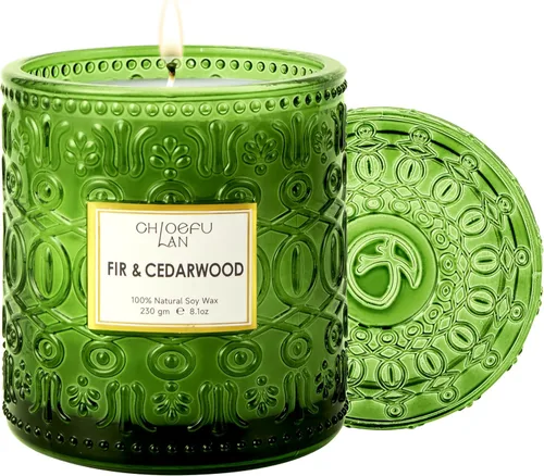 Miniatura 14 de Vela de Rosa Silvestre, Velas de Regalo para el Día de la Madre para Mujeres, Vela de Lujo en Frasco para Aromatizar el Hogar, Cera de Soja Natural