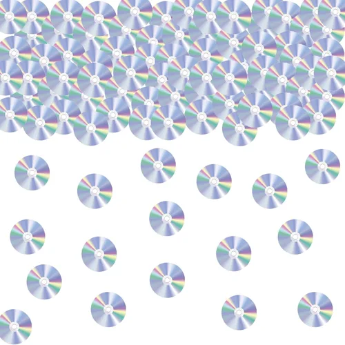 Confeti de fiesta de los años 90, 100 CD de música retro de los años 90, decoración de mesa para fiesta temática de los años 90, disco para música,