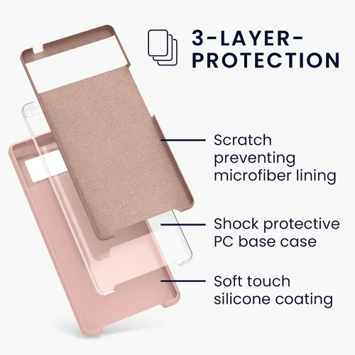 Miniatura 504 de kwmobile Funda Compatible con Google Pixel 6 Pro - Funda de teléfono de silicona TPU con acabado suave - Azul Arrecife