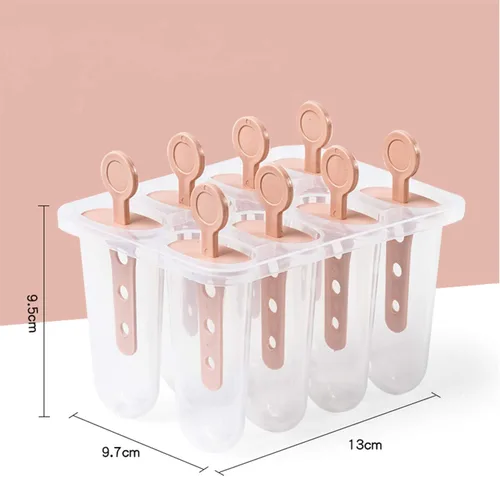Miniatura 2 de Moldes de paletas de silicona, 8 moldes de silicona para paletas, moldes de paletas de hielo caseros sin BPA, reutilizables de fácil liberación